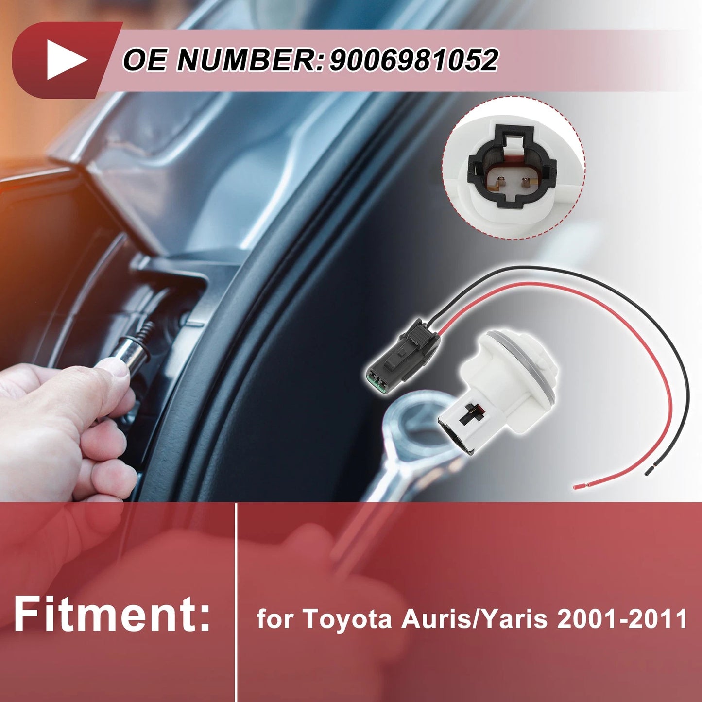 Set Front Turn Signal Light Socket Wiring for Toyota Auris (2001–2011)
