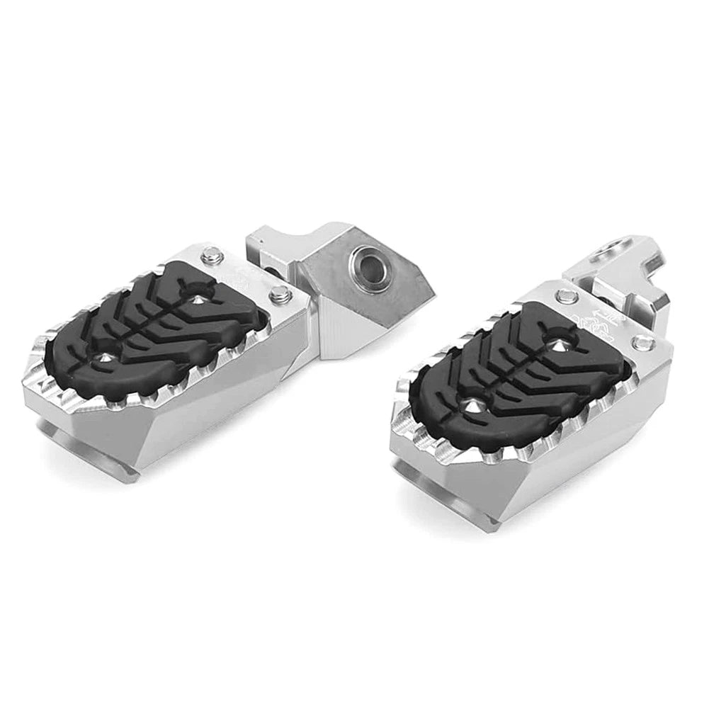 Silver Aluminum Wide Foot Pegs for BMW R1200GS R1250GS GS ADV (2013-2023)