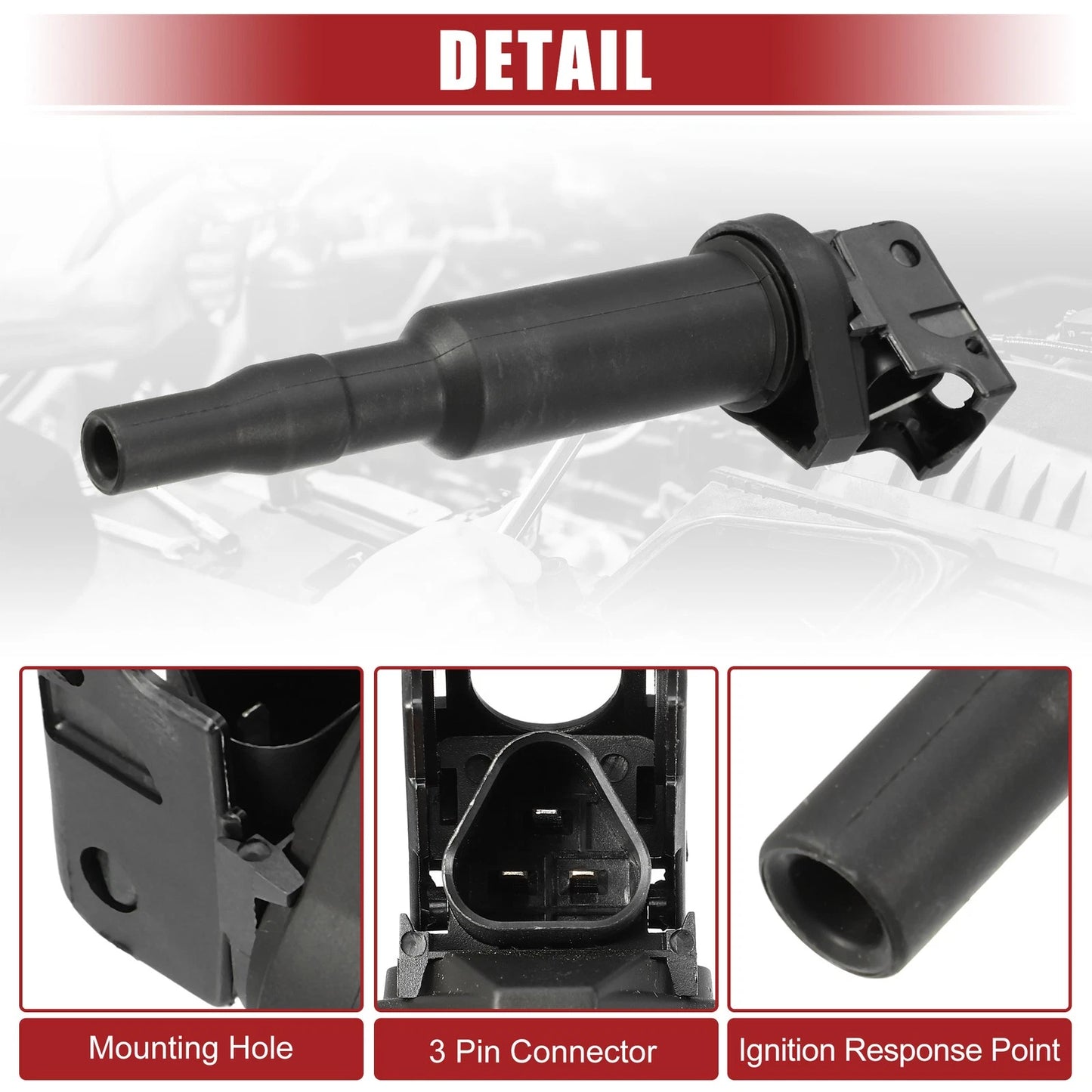 4 x Ignition Coil Pack for BMW 128i (2008-2013) - High-Performance Replacement