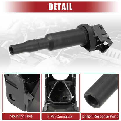 4 x Ignition Coil Pack for BMW 128i (2008-2013) - High-Performance Replacement