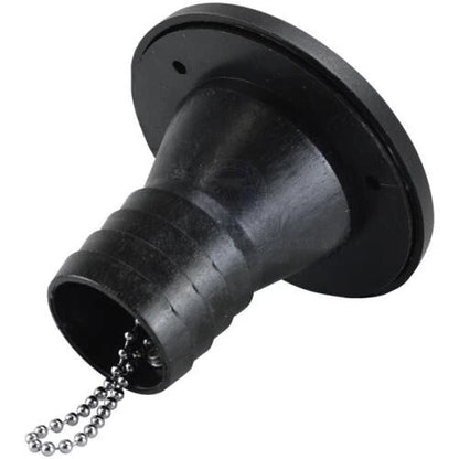 Deck Filler Cap with Seal & Chain for Black Nylon Boats, 50mm
