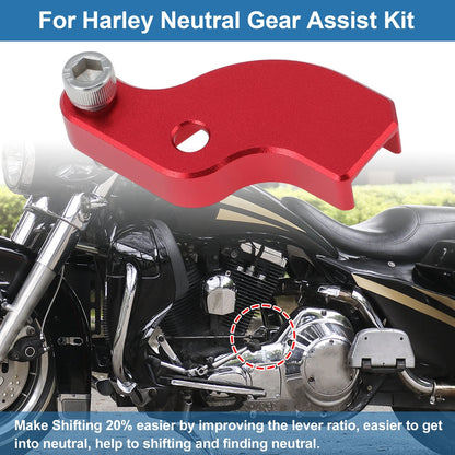 Neutral Gear Shift Assist Red for Harley-Davidson Touring Softail (2018–2025)