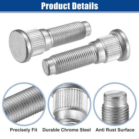 10 x 1/2"-20 Wheel Lug Studs for Jeep Wrangler (2007-2018)