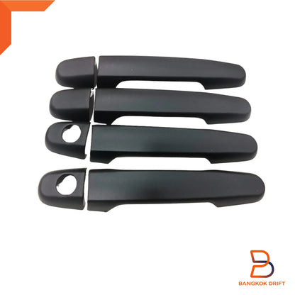 Matte Black 4 Door Handle Cover Trim for Toyota Hilux Vigo Fortuner Yaris (05-15)