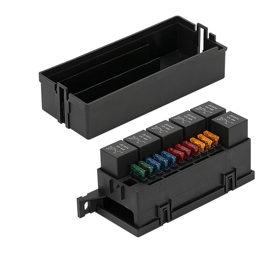 11-Way Fuse Box w/ Pre-Wires for Car, Truck, Boat (Universal)