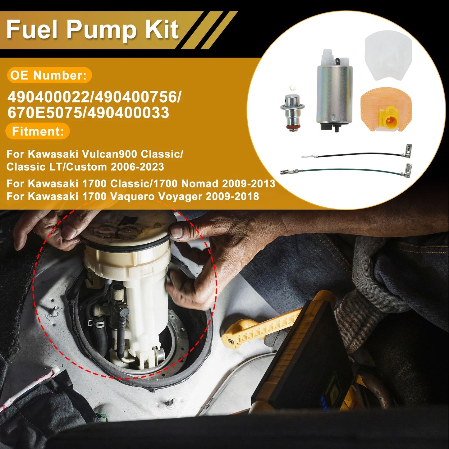 Fuel Pump for Kawasaki Vulcan 900 Classic