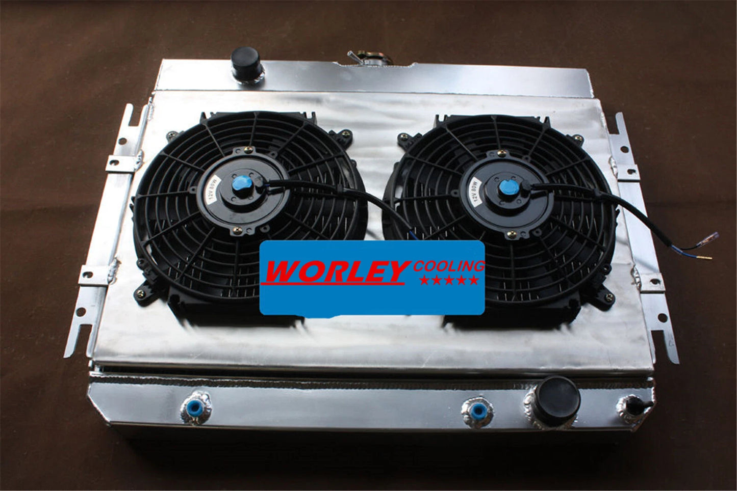 Aluminum Radiator & Shroud for Chevy Impala L6 V8 (1963-1968) EI Camino (1964-1967)