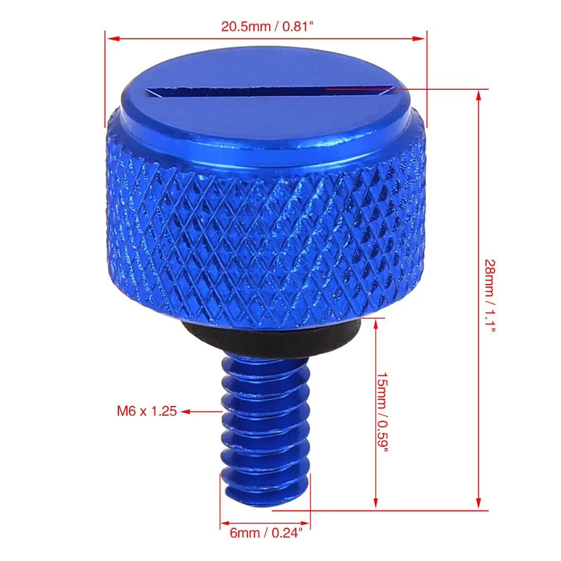Blue Aluminum Alloy Rear Seat Mount Bolt Screw for Harley Sportster