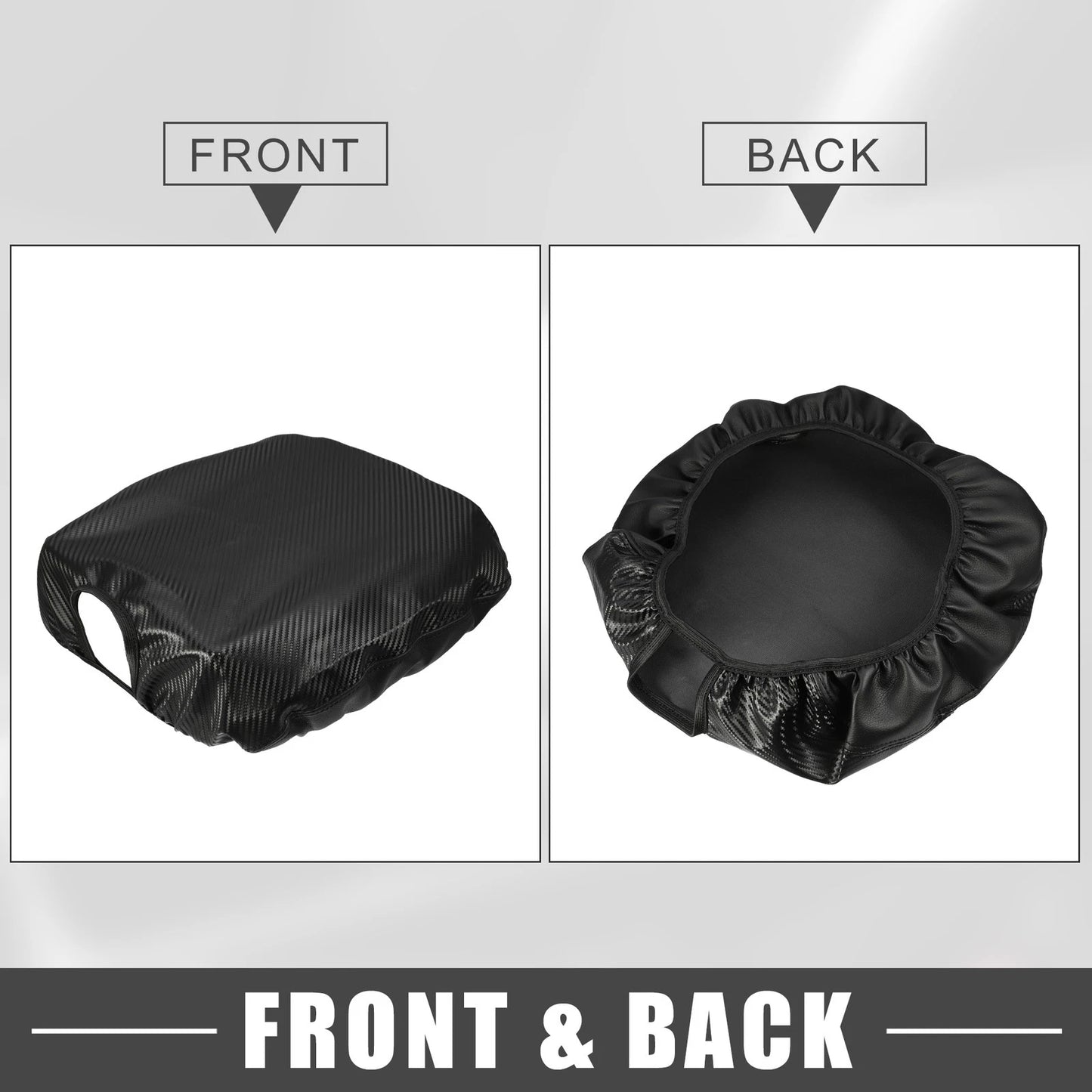 Center Console Cover Pad Carbon Fiber Black for Dodge Ram 1500 (2009 - 2018)