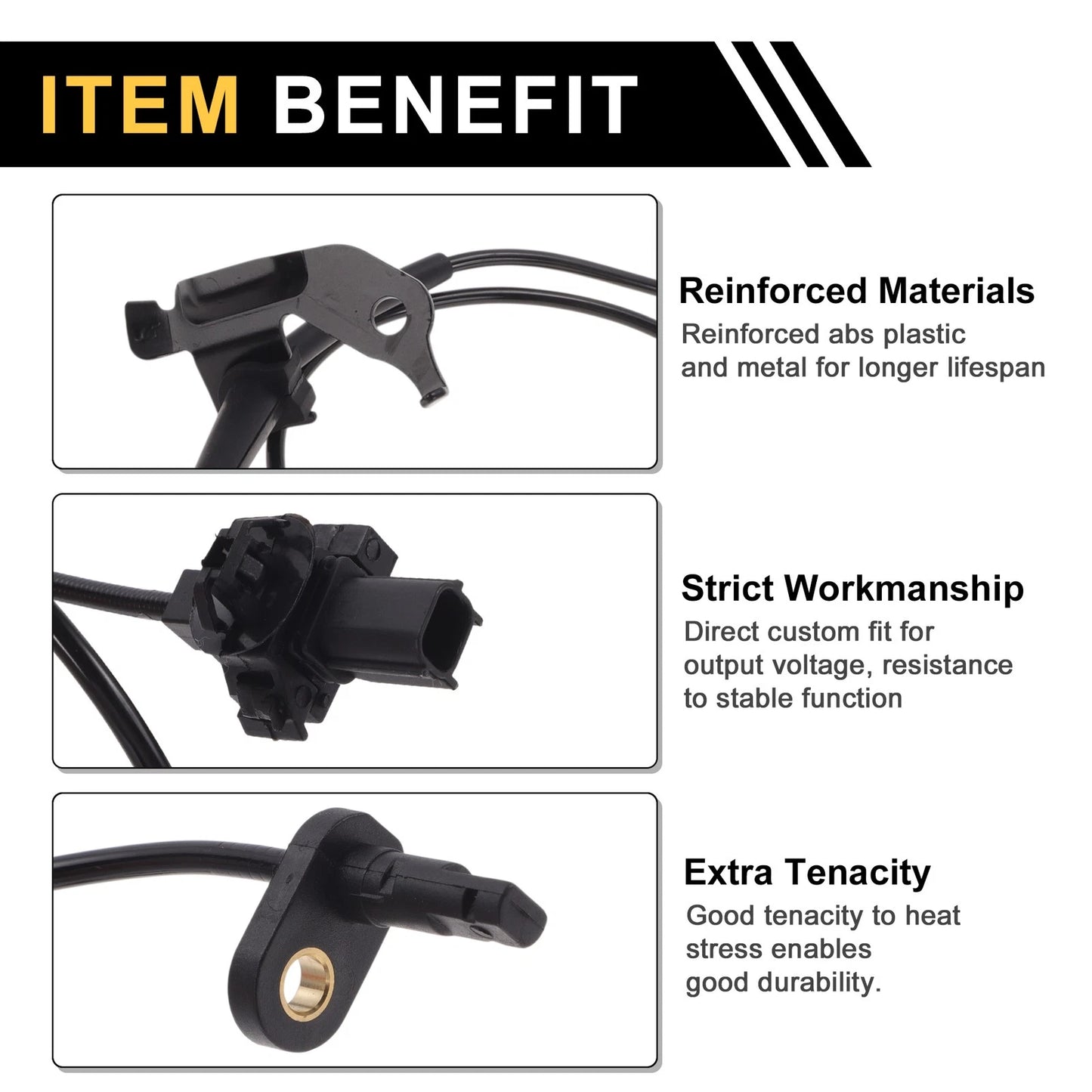 ABS Wheel Speed Sensor for Honda Jade (2015-2020) 1 Pcs Front Right