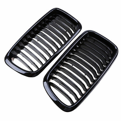 Gloss Black Front Grille for BMW E38 7 Series 740i 740iL 750iL (1999-2001)