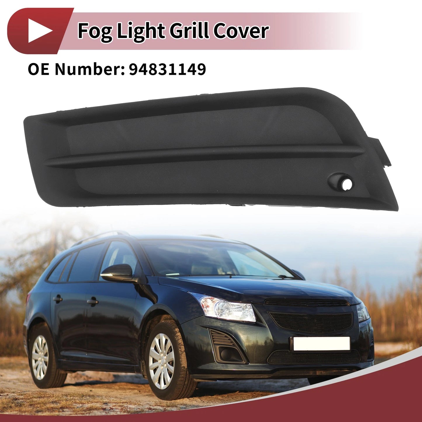 1 Pc Front Left Fog Light Grill for Chevrolet Cruze (2011-2014)