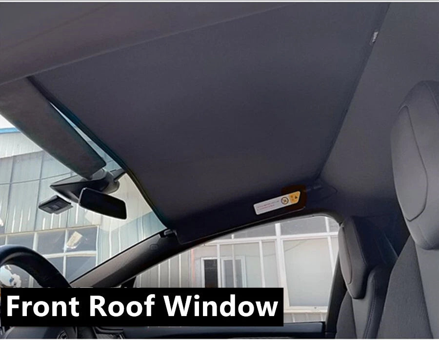 Front Roof Shade Window Sunshade Privacy Sleep Mesh Cover for Tesla Model X