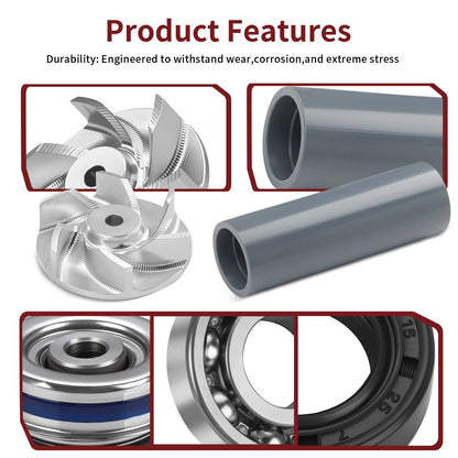 Water Pump Kit Impeller Seal Driver for Polaris Sportsman 400 (2001–2014)