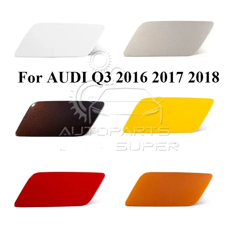 Front Left Right Bumper Headlight Washer Cover Cap for AUDI Q3 (2016–2018)