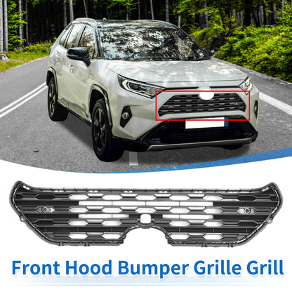 Front Hood Bumper Grille with Hole for Toyota RAV4 (2019–2022)