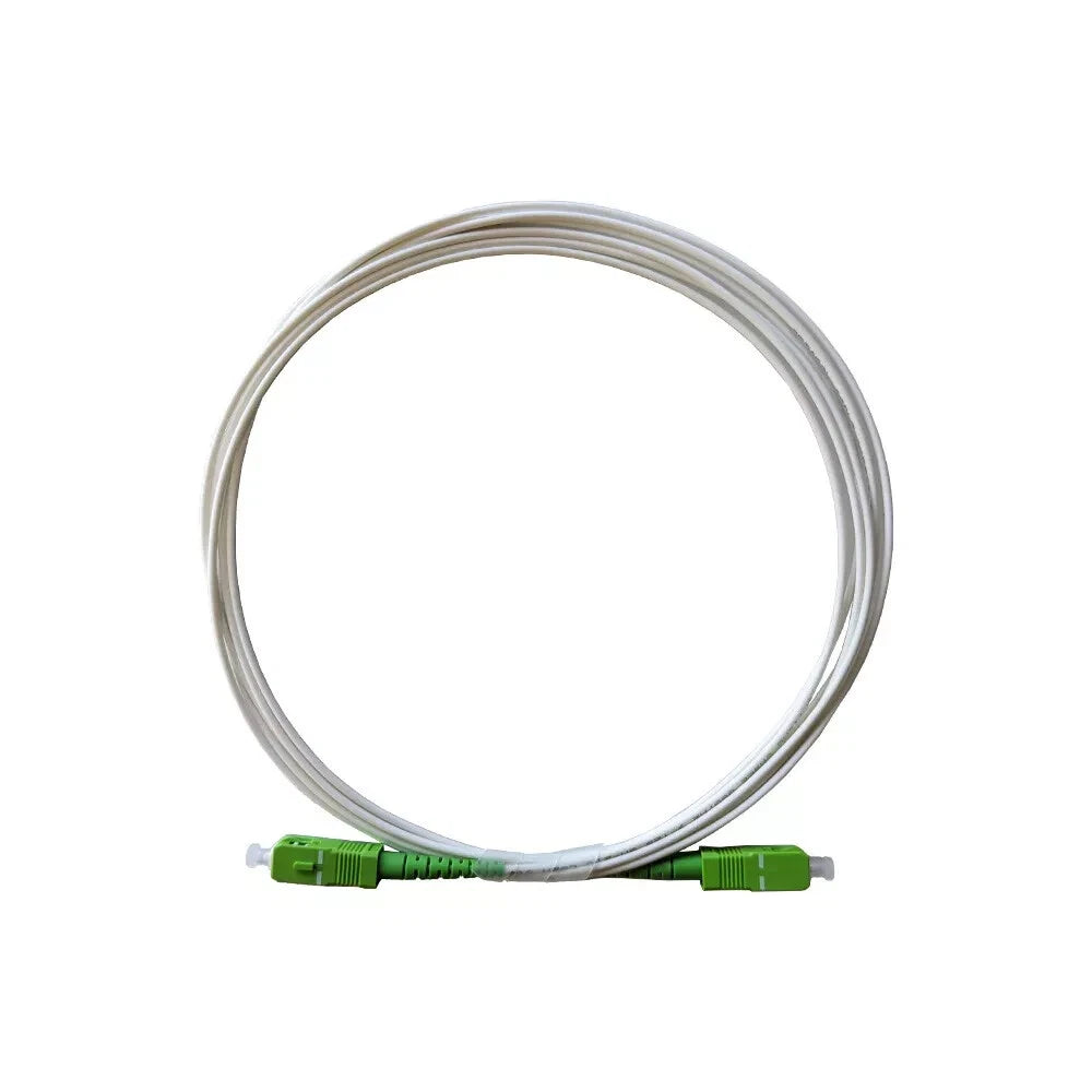 SC/APC-SC/APC 9/125 G657A2 SX 2.0mm LSZH White Fibre Optic Patch Cord