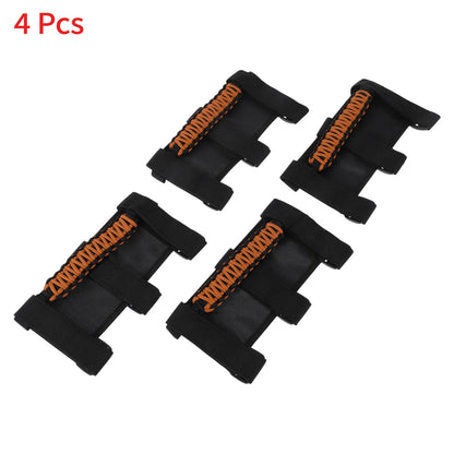 Roll Bar Grab Handles for Jeep Wrangler 1955-2023 - 2 x Orange Covers