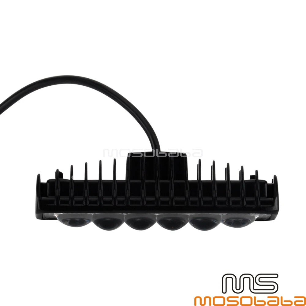 6" LED Light Bar Spot Fog Driving Lamp for Harley Dyna Softail FXST FLS