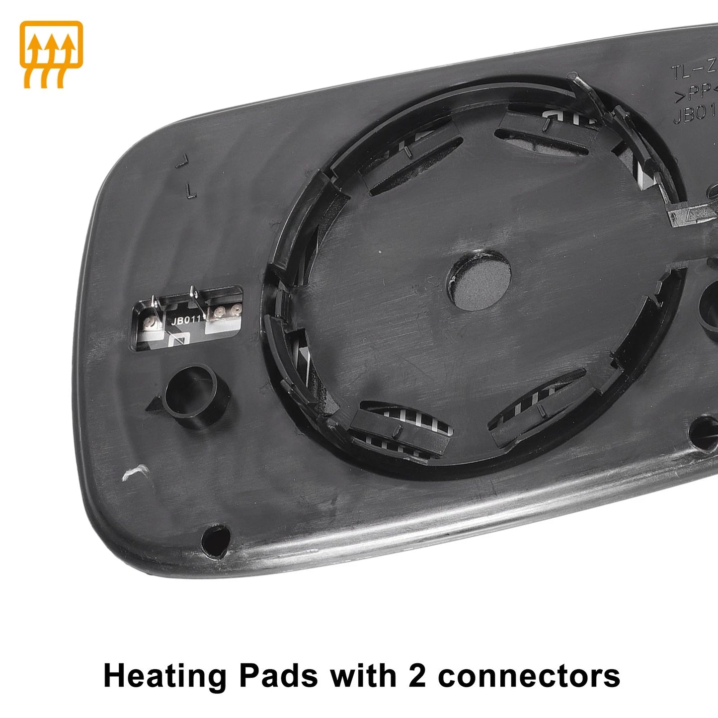 Left Side Heated White Mirror Glass for Honda Accord (2003-2007)