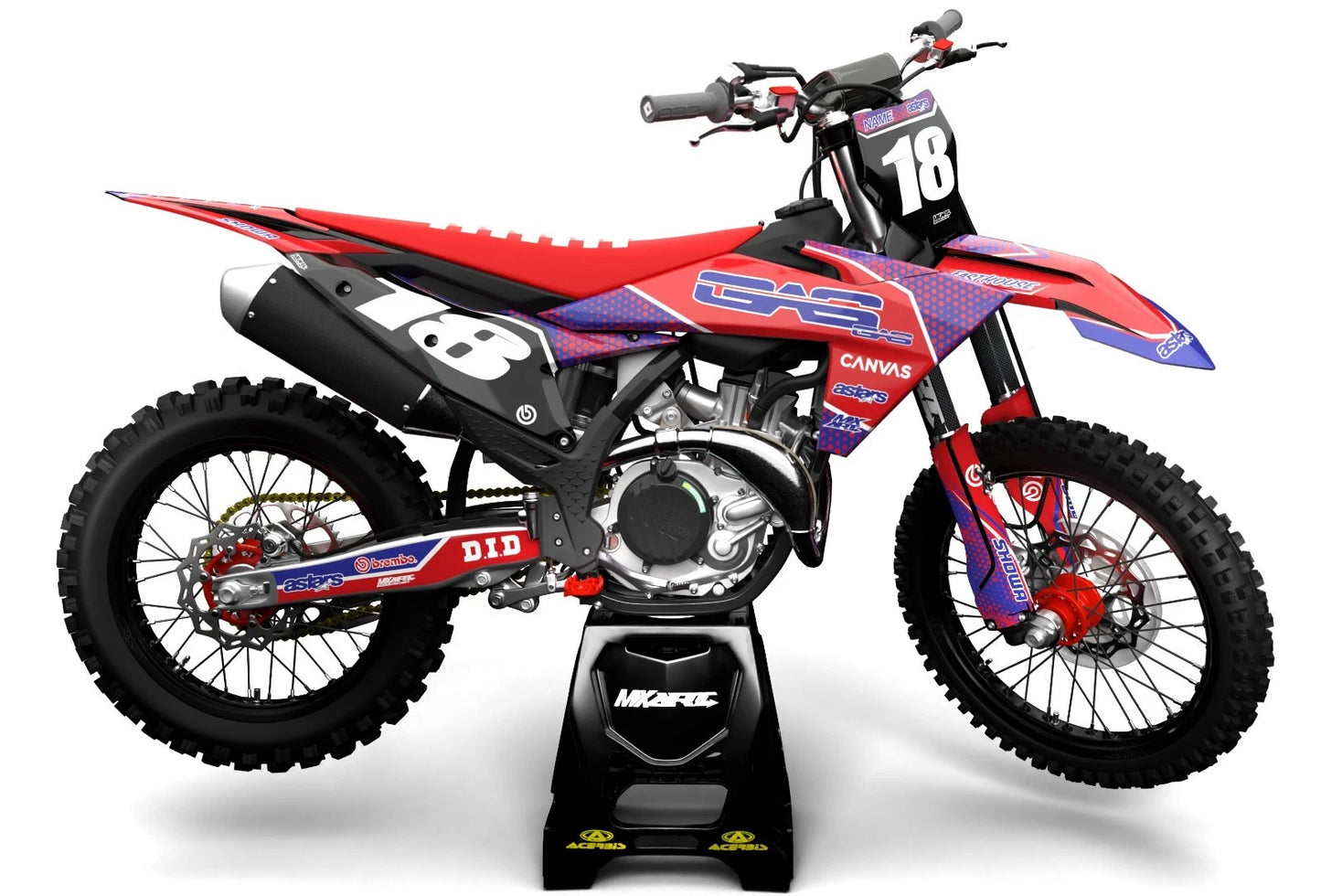 Graphics Decals Stickers for Gas Gas MC 2021-2023