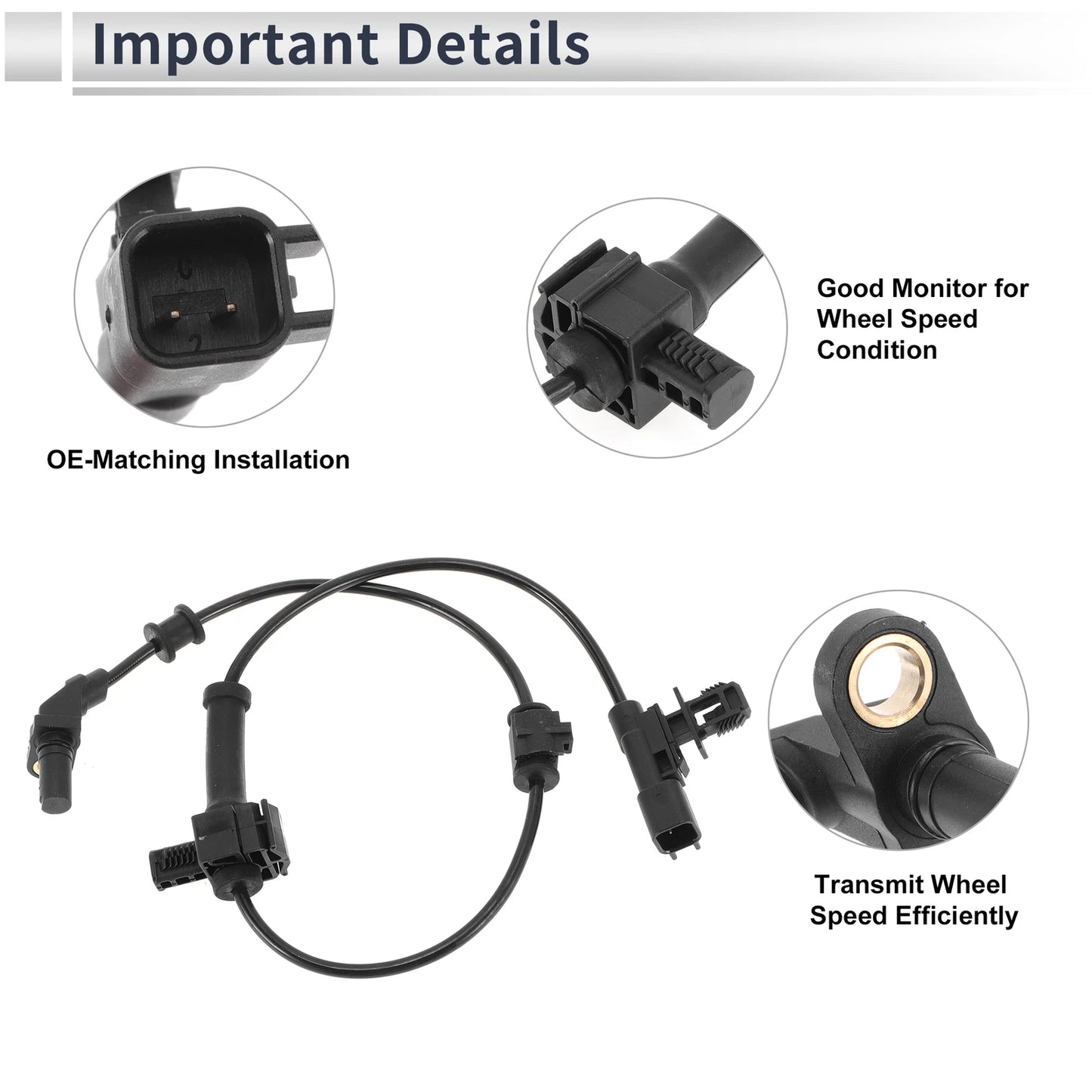 ABS Wheel Speed Sensor for Chevrolet Silverado 2500 HD (2011-2019)
