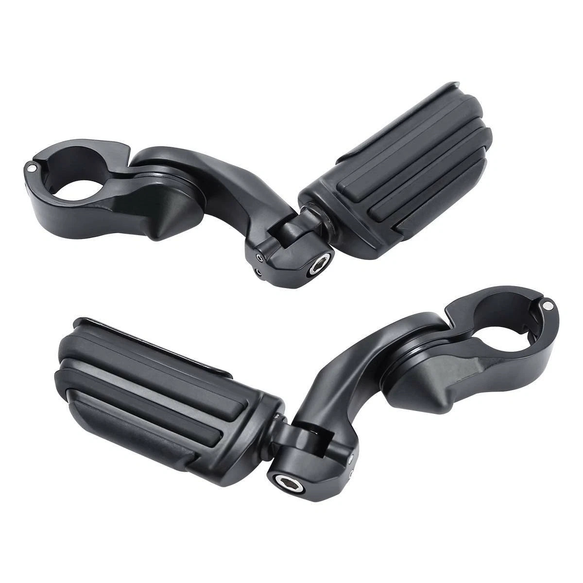 1-1/4" Short Angled Highway Bar Footpeg Mount for Harley Touring