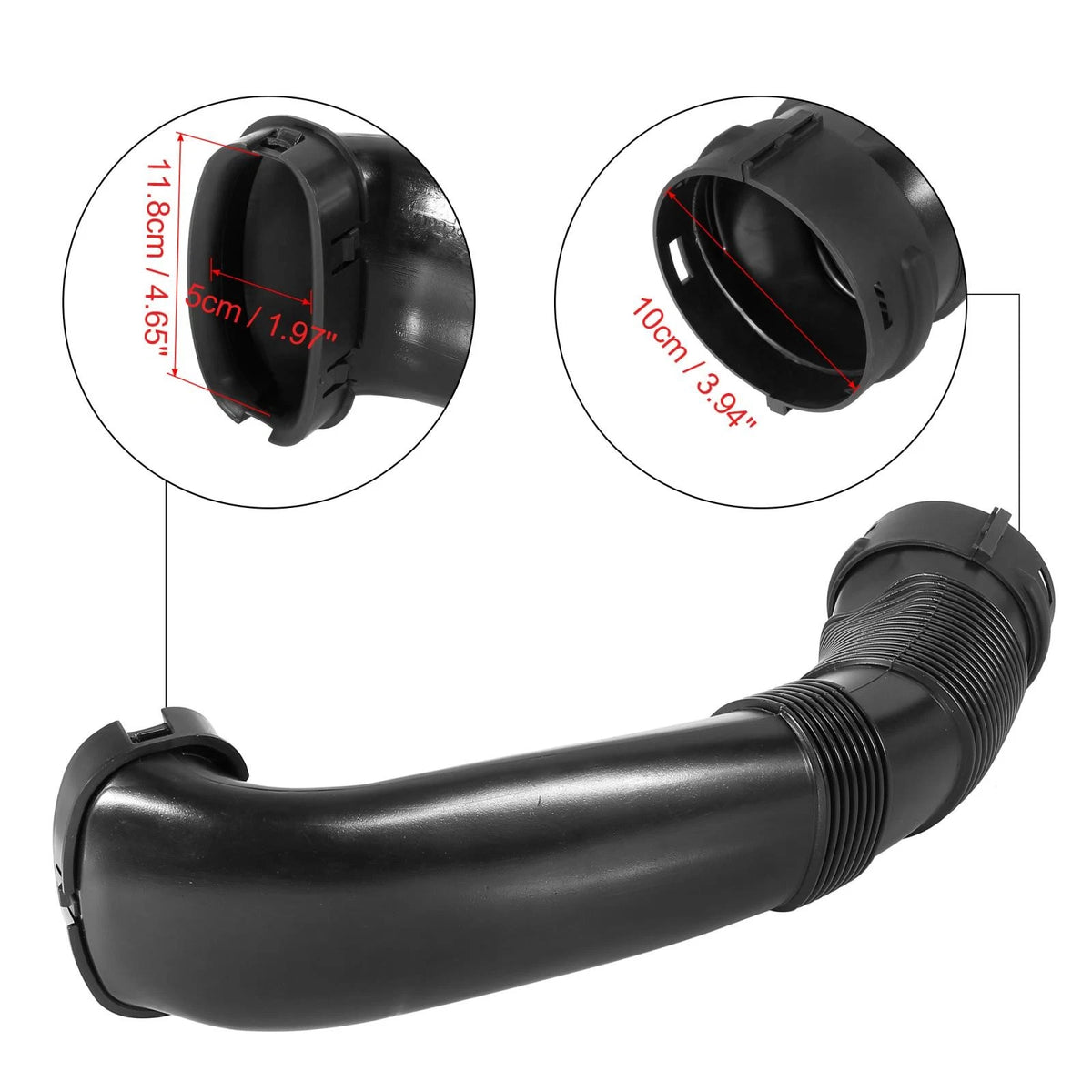 Car Engine Air Intake Hose for BMW X5 X6 (2007-2019) - 2 x Air Filter Hoses