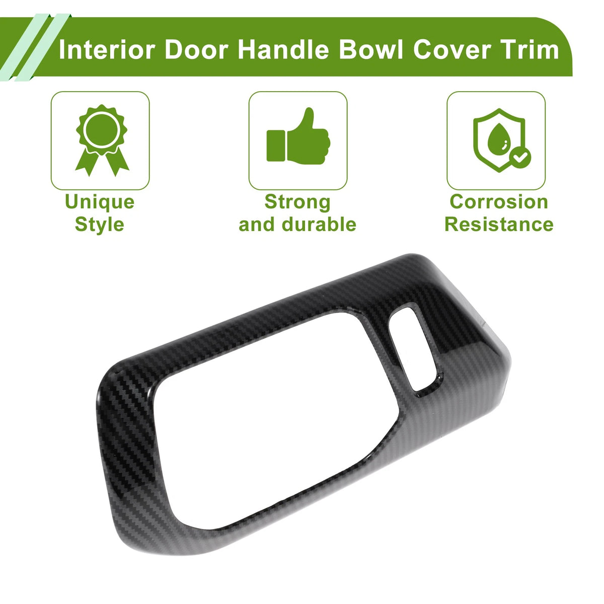 Interior Door Handle Bowl Cover Trim for Ford Bronco (2021-2025) - 4 Pcs