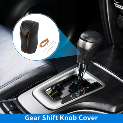 Car Gear Shift Knob Cover Carbon Fiber for Toyota RAV4 (2013–2016)