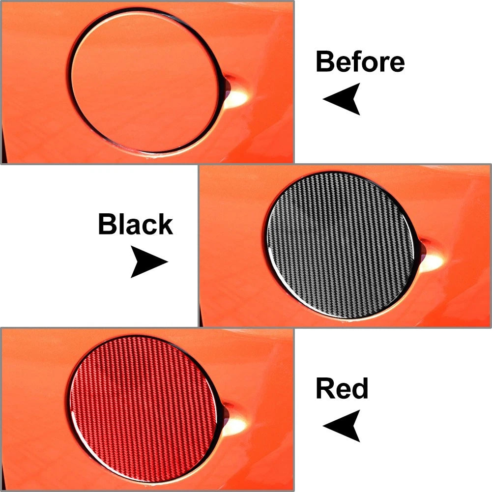Carbon Fiber Fuel Tank Panel Cover Trim for Toyota Tundra (2014-2021)
