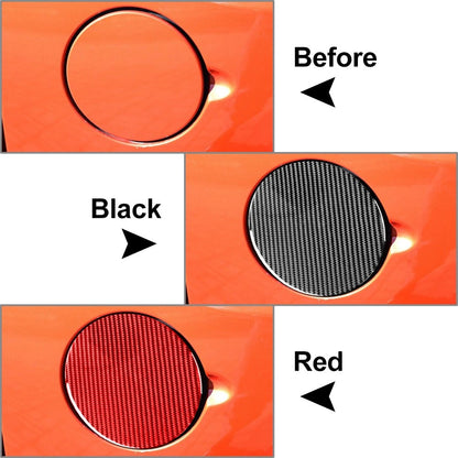 Carbon Fiber Fuel Tank Panel Cover Trim for Toyota Tundra (2014-2021)