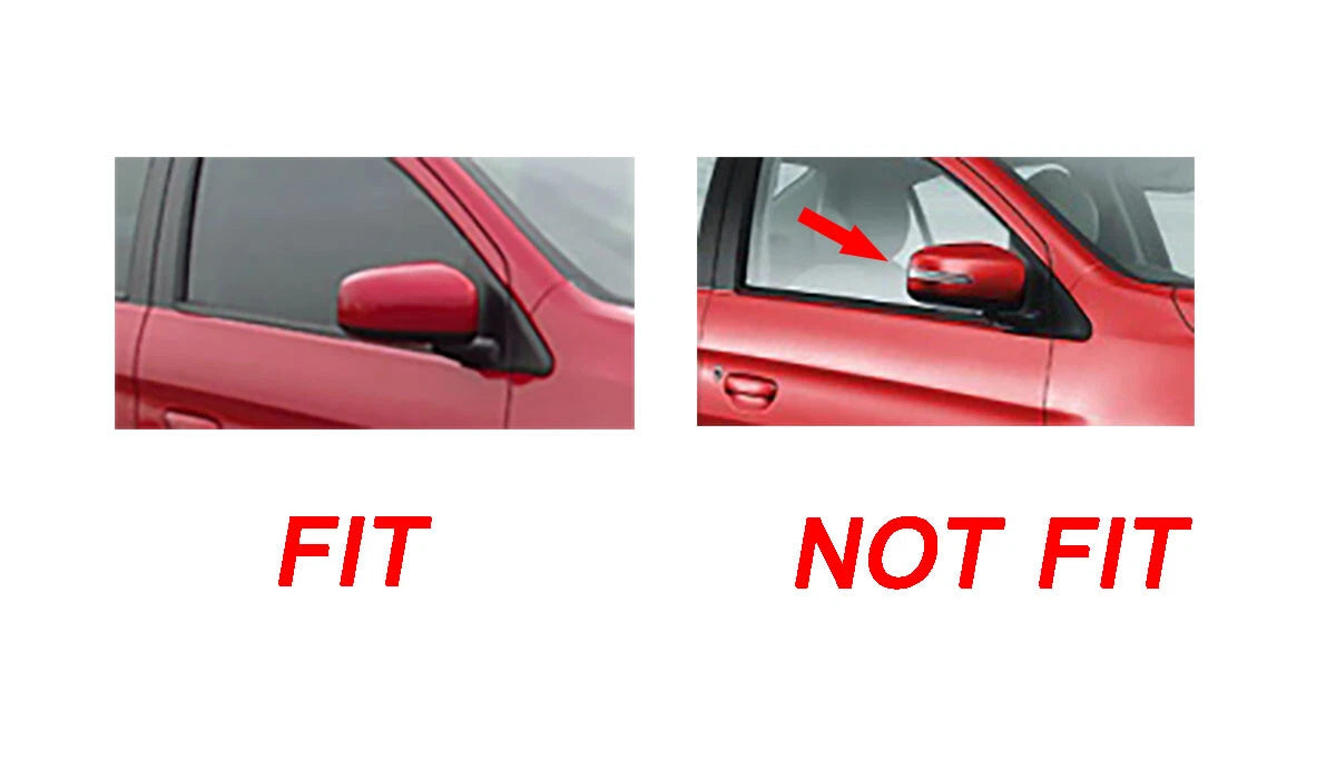 RH Mirror Cover Red for Mitsubishi Mirage, Attrage Sedan (2013-2020)