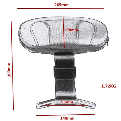 Leather Motorcycle Front Driver Backrest Pad for Harley Touring Road King (2009-2023)