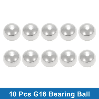 17.5mm Bearing Ball Bearing Steel G16 Precision Ball Silver Tone 10 Pcs