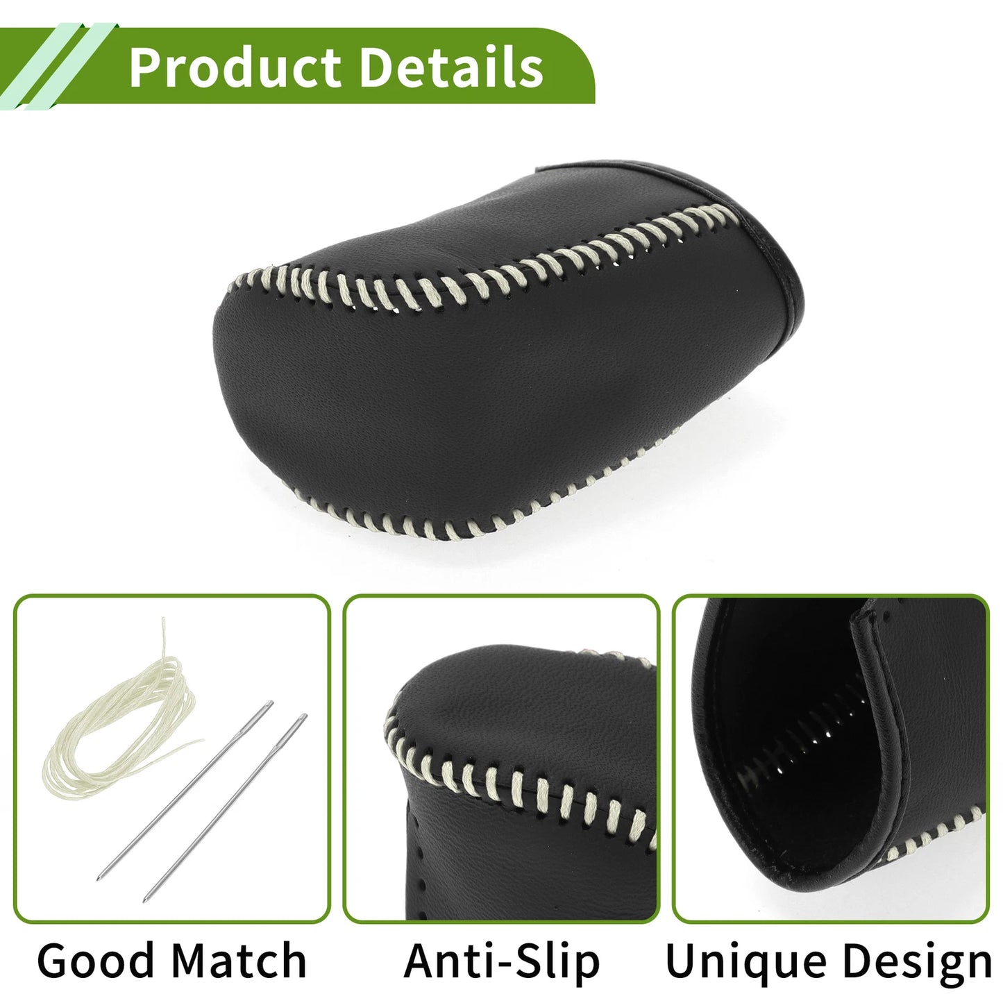 1 Pc Gear Shift Knob Cover for Dodge Journey (2011-2020) Beige Faux Leather