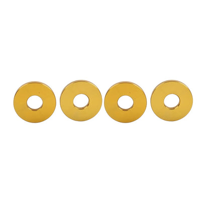 4 x Gold Saddlebag Crash Bar Spacers for Harley Softail, Road Glide