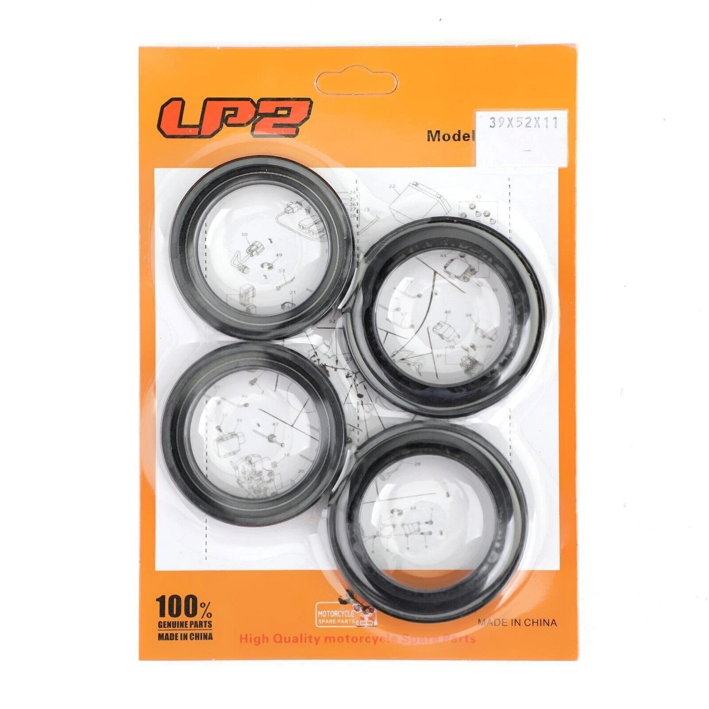 Fork Seal Ring Set for Kawasaki EJ 400, 650, ZR250 (1991-2017)