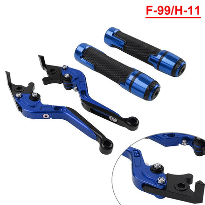 Blue Extendable Brake Clutch Lever Grip Set for Ducati Panigale (2014-2019)