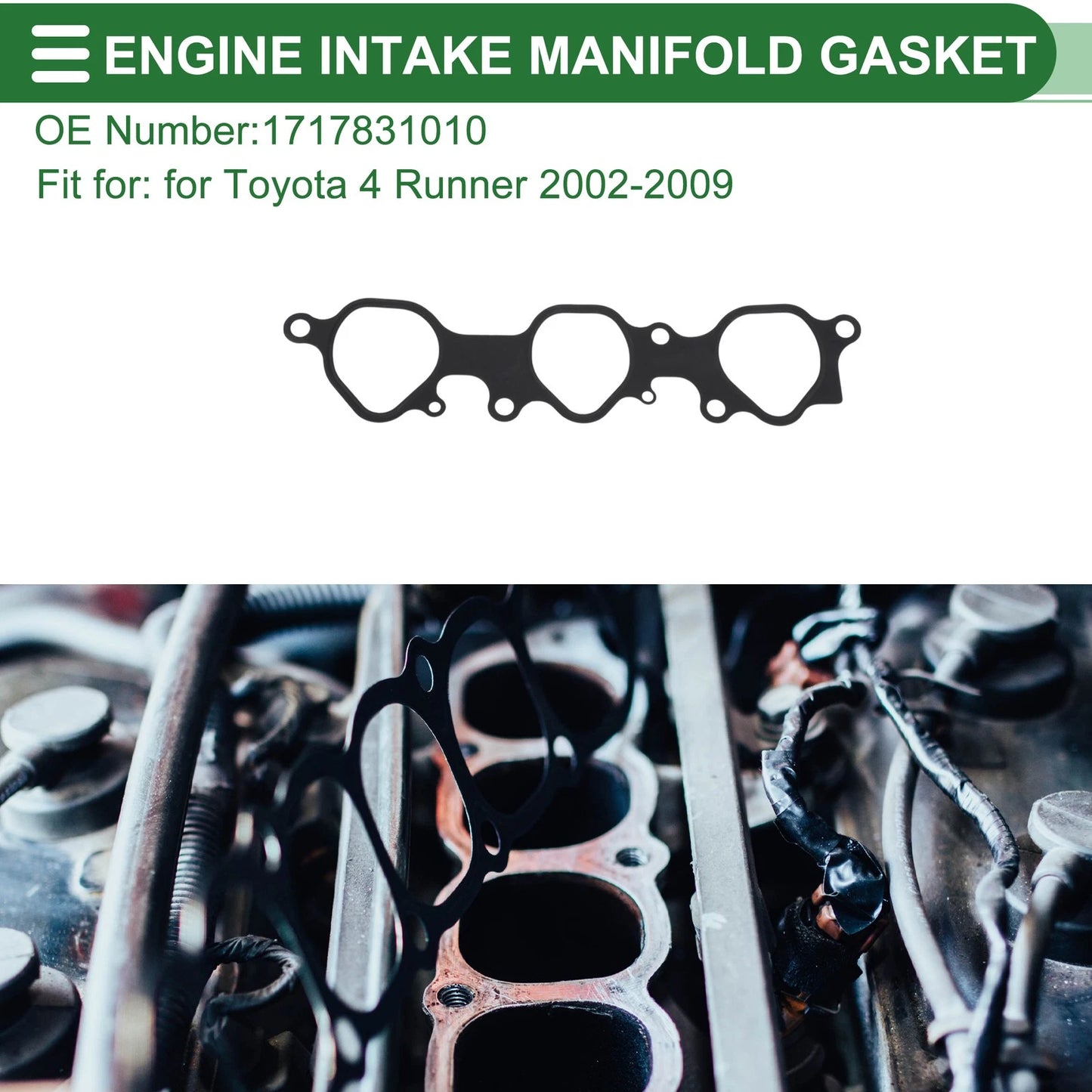Engine Intake Manifold Gasket 1 Pcs for Toyota 4Runner (2002–2009)