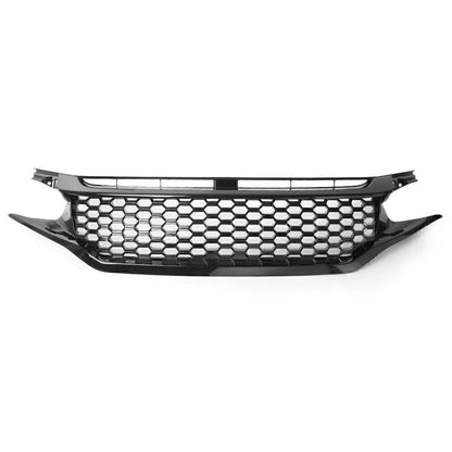 Black Mesh Honeycomb Front Upper Grille for Honda Civic (2016-2018)