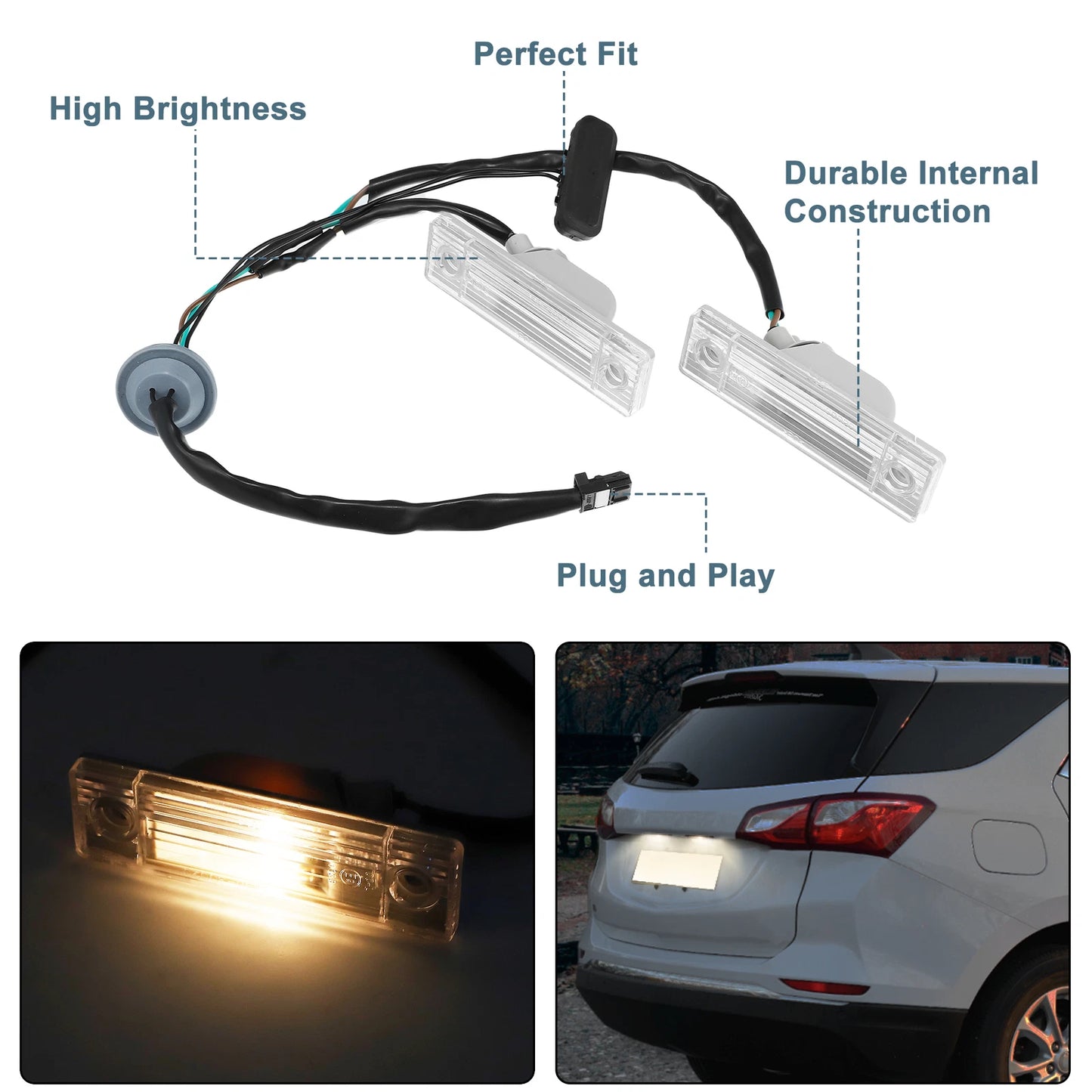 Trunk Tailgate Handle Release Liftgate Switch with License Plate Lamp 95107229