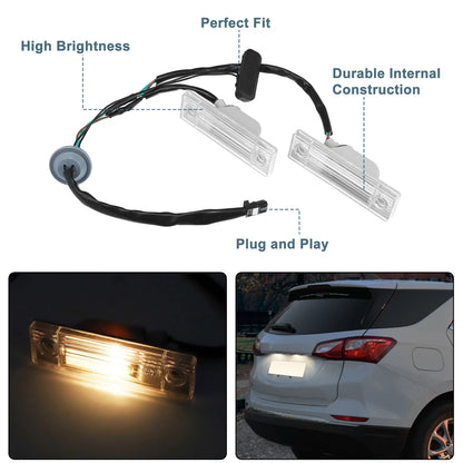 Trunk Tailgate Handle Release Liftgate Switch with License Plate Lamp 95107229
