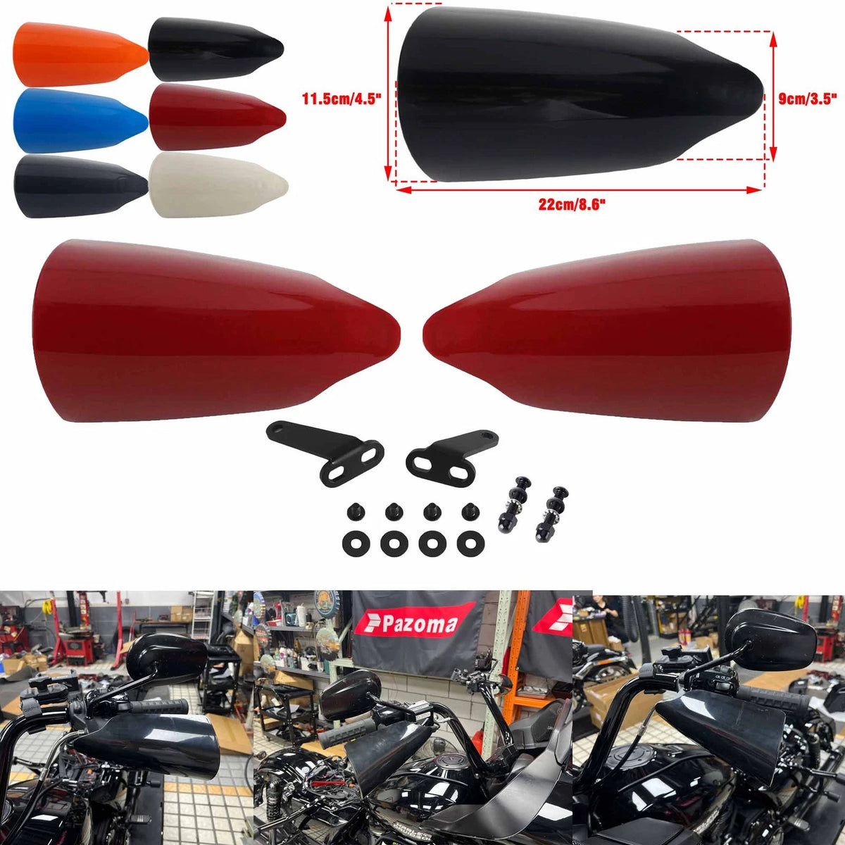 Durable Ultralight Bagger Hand Guards for Harley Touring FLHXSE FLHX (2014-2023)