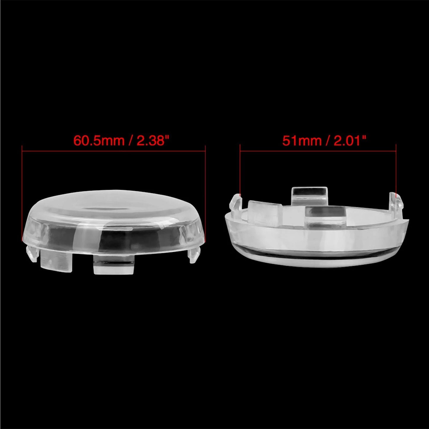 4 x LED Turn Signal Light Indicator Lens Cover for Harley