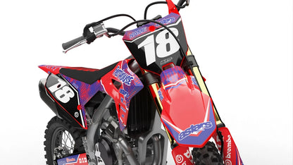 Custom Graphics Full Kit for Honda CRF 110 Clipper Style Stickers (2019-2024)