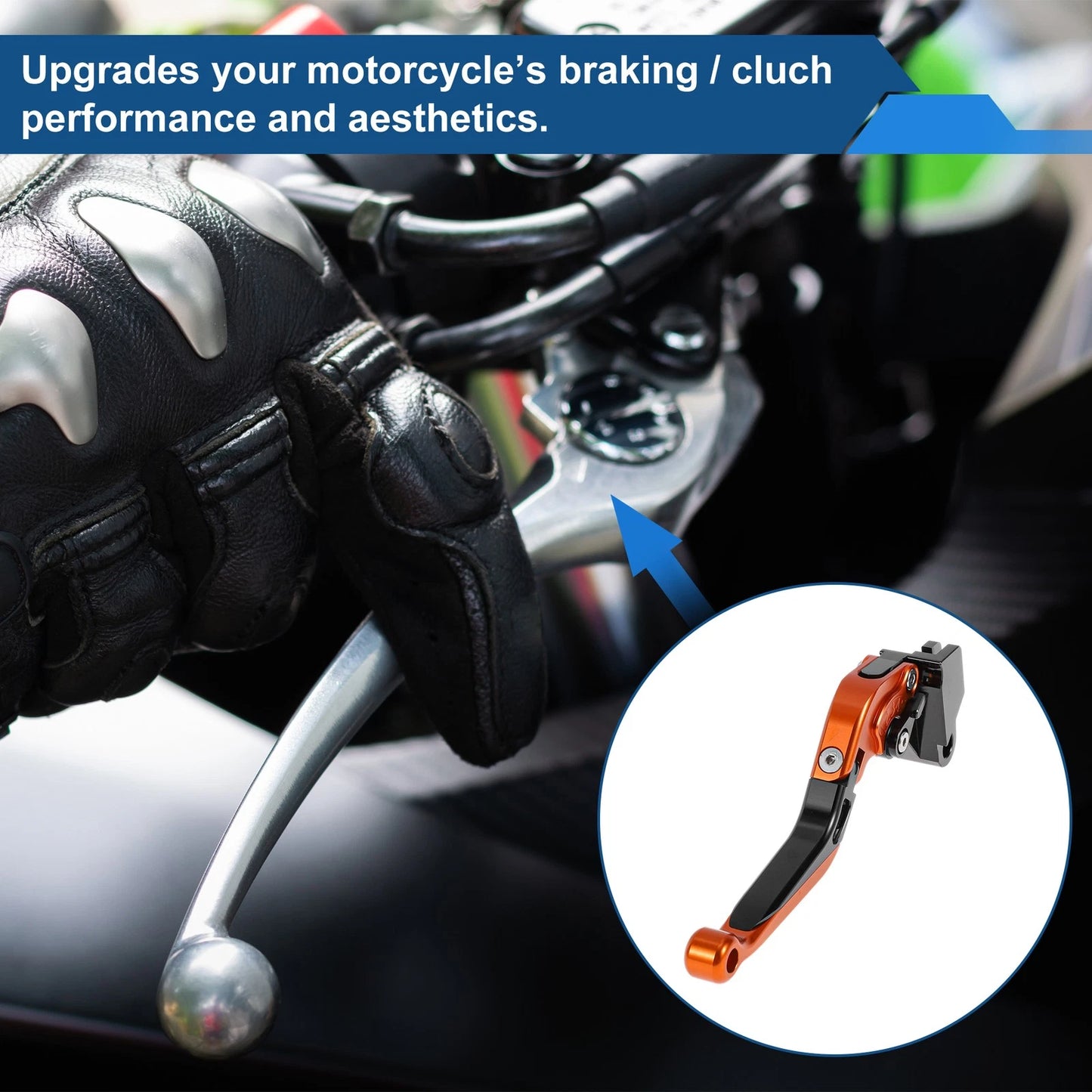 Brake Clutch Lever for Kawasaki NINJA650R (2006–2009)