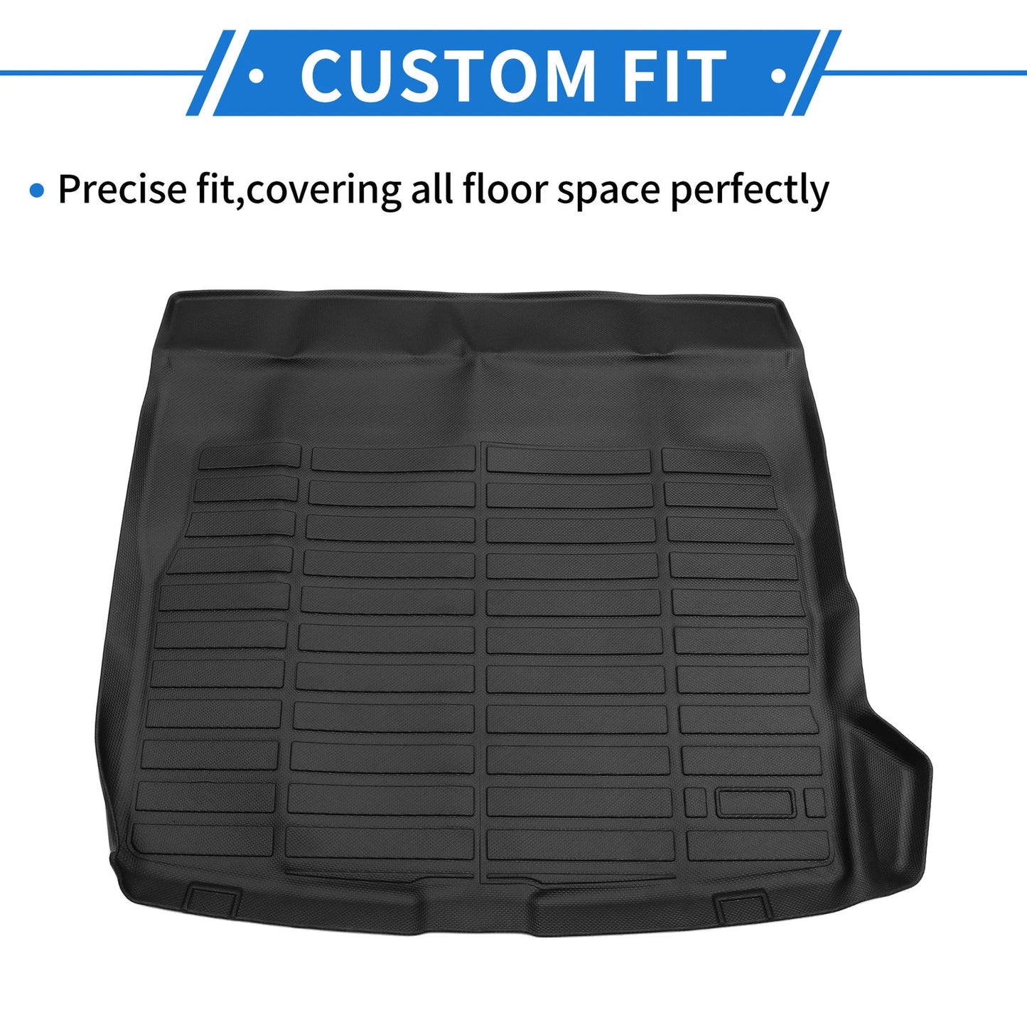 Cargo Liner Rear Trunk Mat for Volvo S60 (2019-2024) Long Stripe Pattern TPE