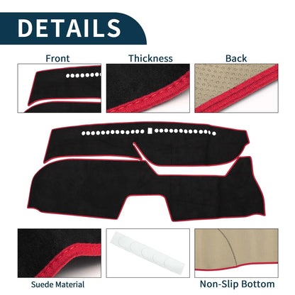Dashboard Cover Mat for Honda Freed GB5/6/7/8 (2016-2024) Black Red