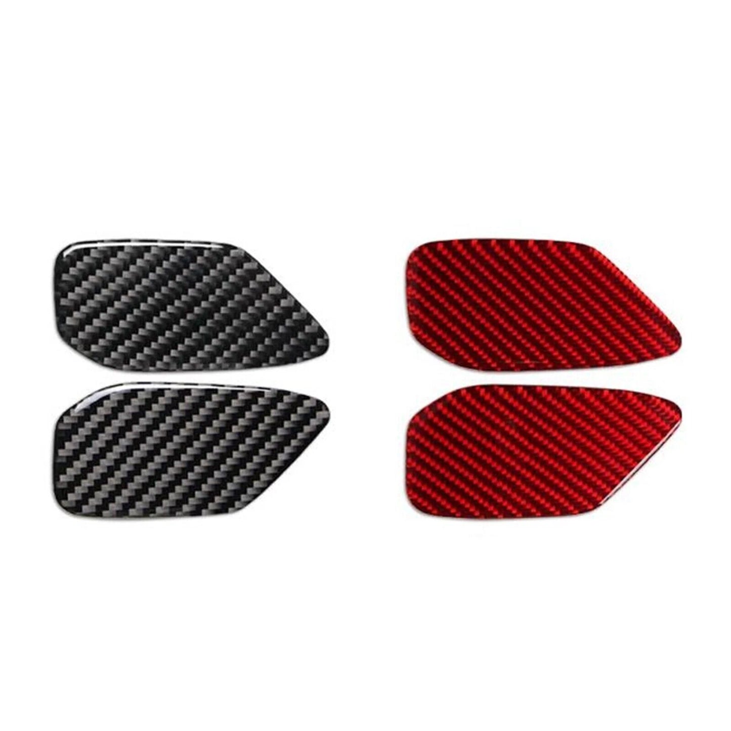 2 x Door Bowl Panel Covers for Chevrolet Camaro (2016-2024) Carbon Fiber Black